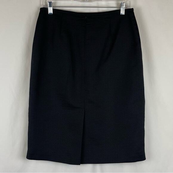 Liz Claiborne Black Textured Academia Career Office Pencil Skirt NWOT Size 8 - Picture 4 of 12